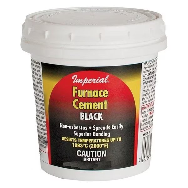 Furnace Cement, Black, 32 oz, Imperial, Mfr#: KK0304